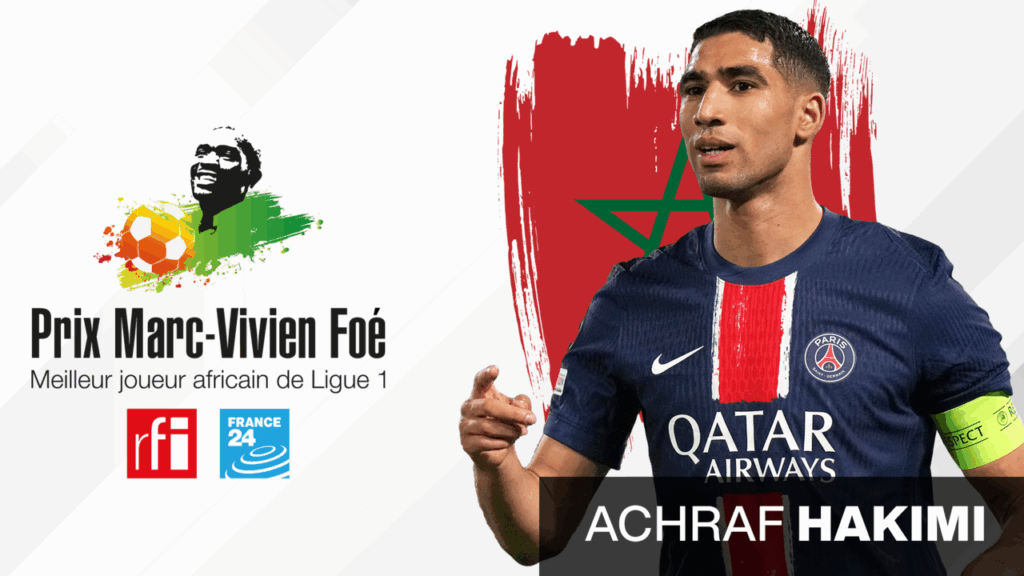 Achraf Hakimi élu Prix Marc-Vivien Foé 2025 : la consécration d’une saison exceptionnelle